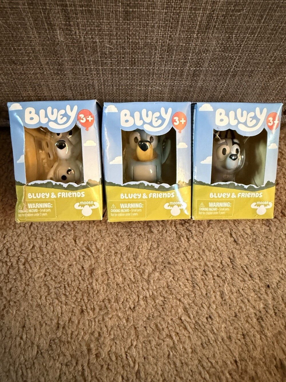 Chloe Muffin Bluey & Friends Mini Figures Moose Toys New Boxed Lot of 3